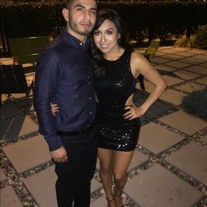 Sequence open back dress